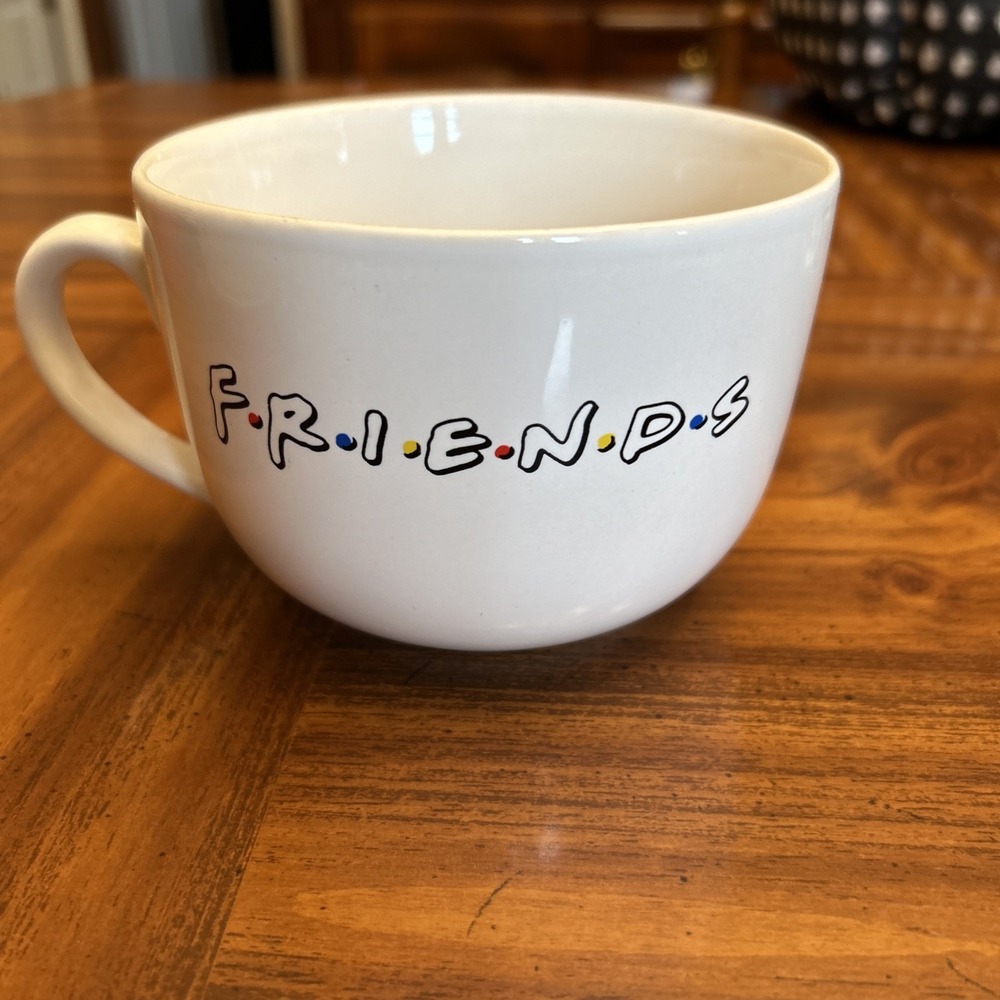 Vintage 1995 Warner Bros FRIENDS Coffee Soup Mug Cup‎